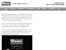Tablet Screenshot of ipowercordlesslighting.com